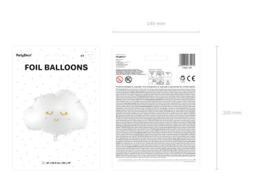 Preview: XL Folienballon Figur - Wolke - 51cm x 35cm